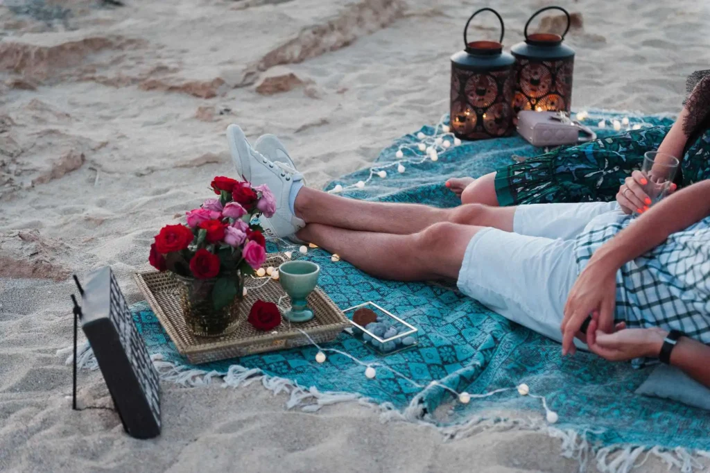 Romantic Picnic On The Beach